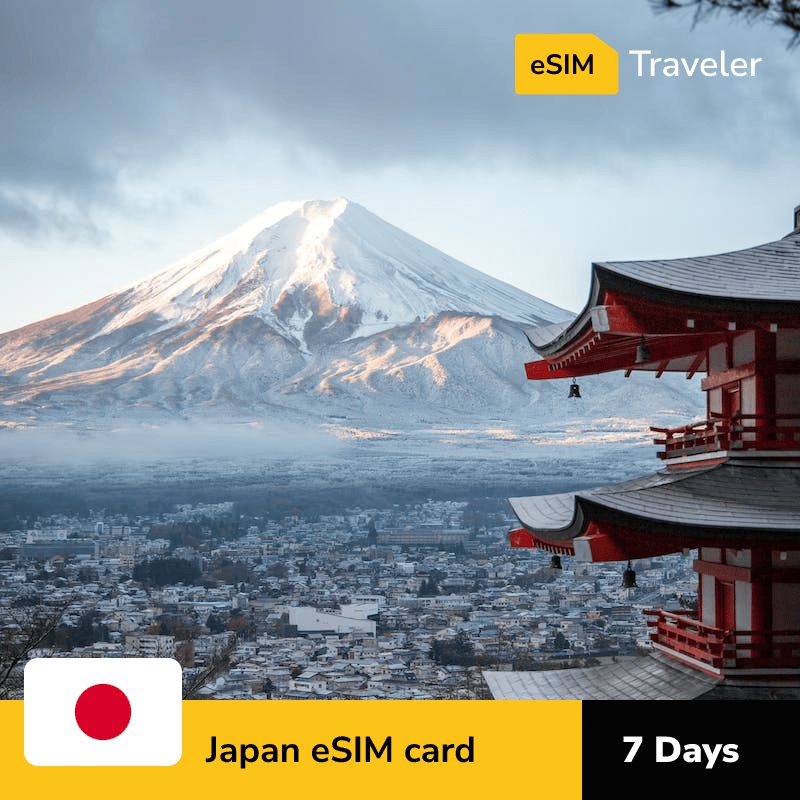 🇯🇵 Japan eSIM card for travel - 7Days | 1-30GB Data Plans-eSIM Traveler