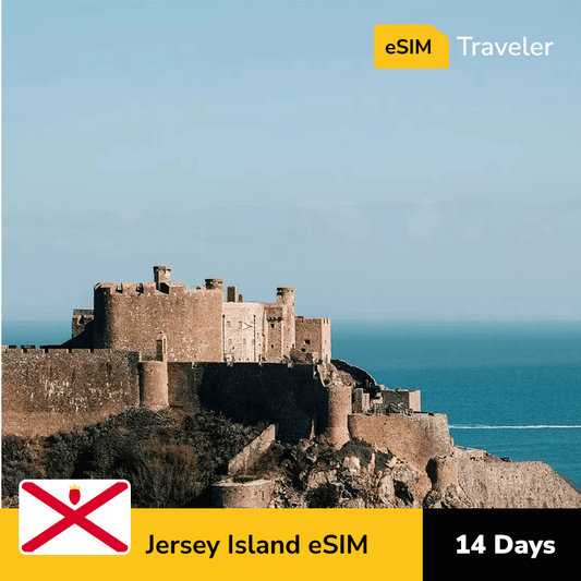 🇯🇪 Jersey eSIM card for travel - 14Days | 1-30GB Data Plans-eSIM Traveler