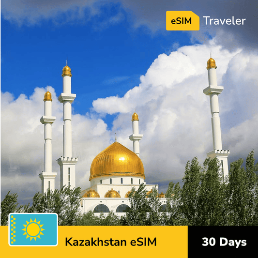 🇰🇿 Kazakhstan eSIM card for travel - 30Days | 1-30GB Data Plans-eSIM Traveler