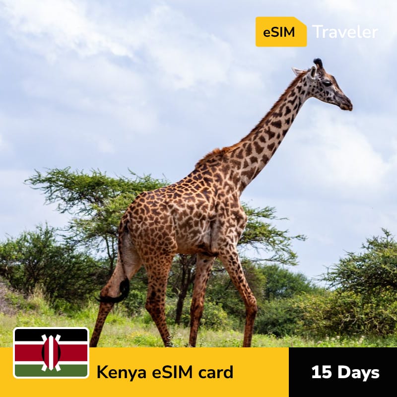 🇰🇪 Kenya eSIM card for travel - 15Days | 1-30GB Data Plans-eSIM Traveler