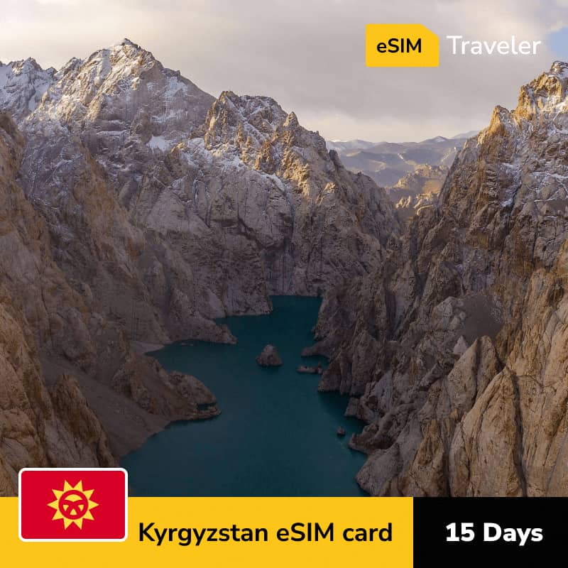 🇰🇬 Kyrgyzstan eSIM card for travel - 15Days | 1-30GB Data Plans-eSIM Traveler