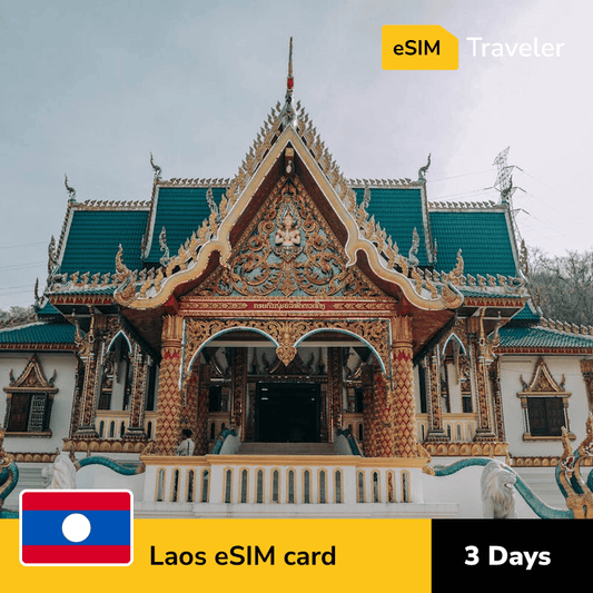 🇱🇦 Laos eSIM card for travel - 3Days | 1-30GB Data Plans-eSIM Traveler