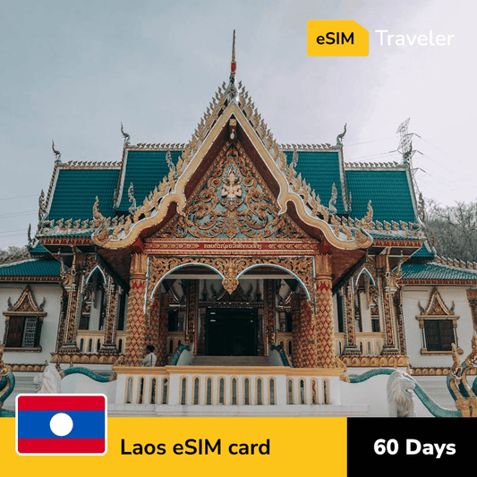 🇱🇦 Laos eSIM card for travel - 60Days | 1-30GB Data Plans-eSIM Traveler