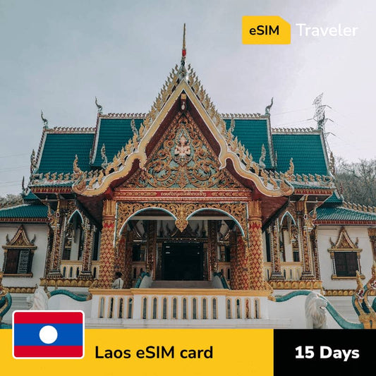 🇱🇦 Laos eSIM card for travel - 15Days | 1-30GB Data Plans-eSIM Traveler