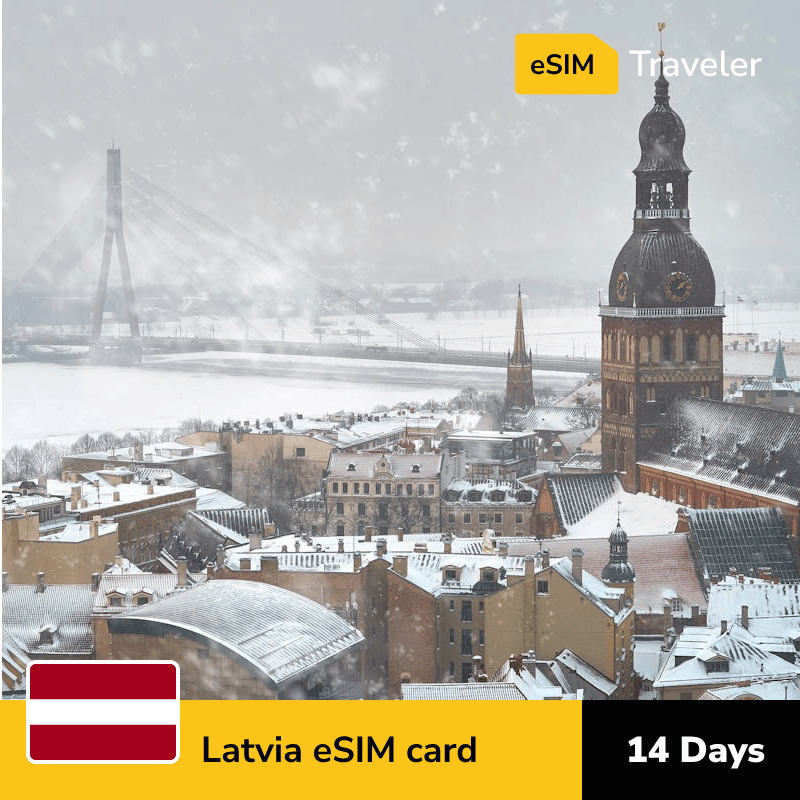 🇱🇻 Latvia eSIM card for travel - 14Days | 1-30GB Data Plans-eSIM Traveler