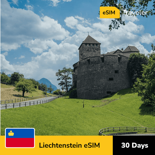 🇱🇮 Liechtenstein eSIM card for travel - 30Days | 1-30GB Data Plans-eSIM Traveler