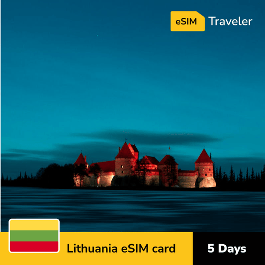 🇱🇹 Lithuania eSIM card for travel - 5Days | 1-30GB Data Plans-eSIM Traveler