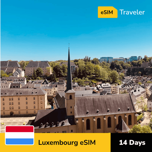 🇱🇺 Luxembourg eSIM card for travel - 14Days | 1-30GB Data Plans-eSIM Traveler