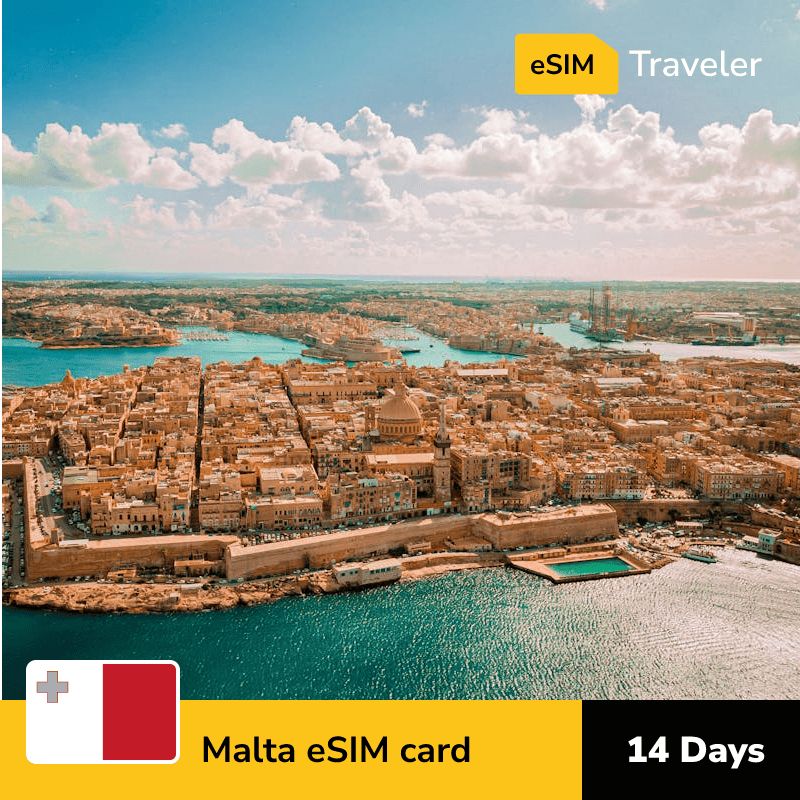 🇲🇹 Malta eSIM card for travel - 14Days | 1-30GB Data Plans-eSIM Traveler