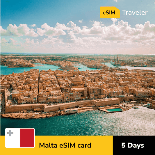 🇲🇹 Malta eSIM card for travel - 5Days | 1-30GB Data Plans-eSIM Traveler