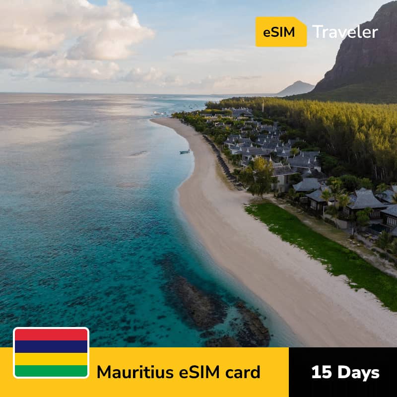 🇲🇺 Mauritius eSIM card for travel - 15Days | 1-30GB Data Plans-eSIM Traveler