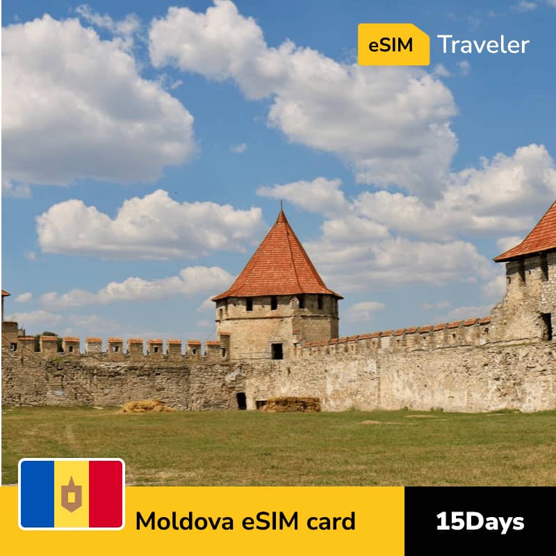 🇲🇩 Moldova eSIM card for travel - 15Days | 1-30GB Data Plans-eSIM Traveler