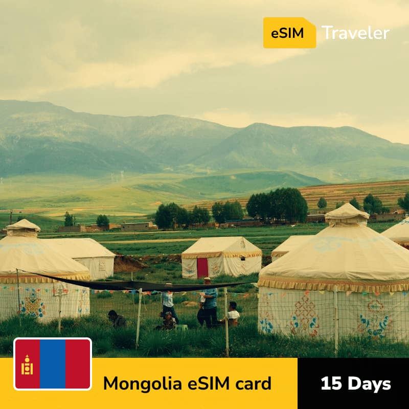 🇲🇳 Mongolia eSIM card for travel - 15Days | 1-30GB Data Plans-eSIM Traveler