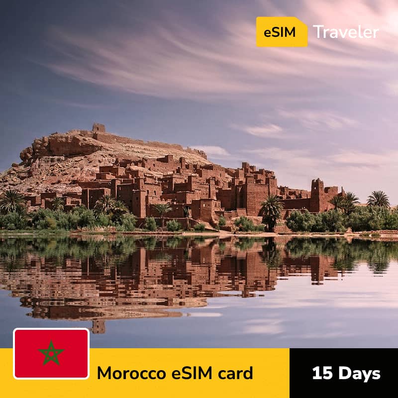 🇲🇦 Morocco eSIM card for travel - 15Days | 1-30GB Data Plans-eSIM Traveler