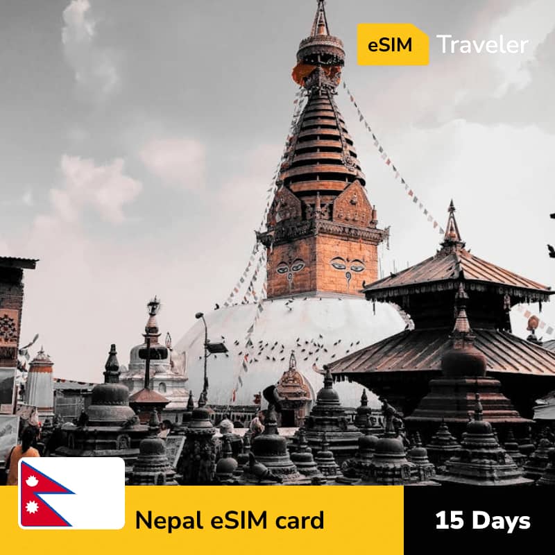 🇳🇵 Nepal eSIM card for travel - 15Days | 1-30GB Data Plans-eSIM Traveler