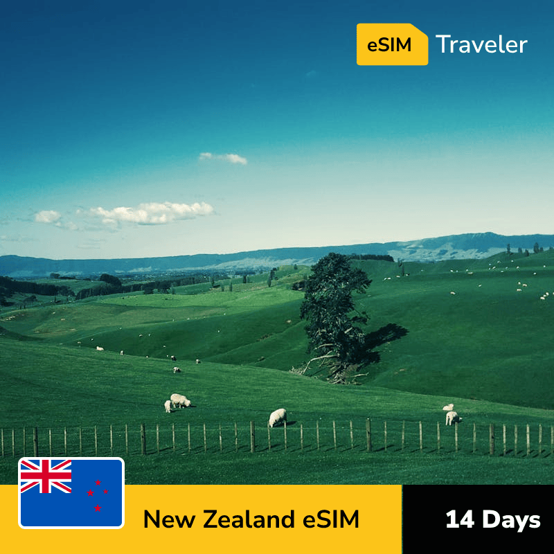 🇳🇿 New Zealand eSIM card for travel - 14Days | 1-30GB Data Plans-eSIM Traveler