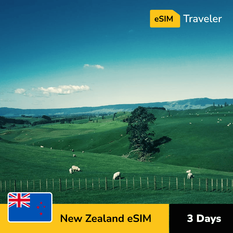 🇳🇿 New Zealand eSIM card for travel - 3Days | 1-30GB Data Plans-eSIM Traveler