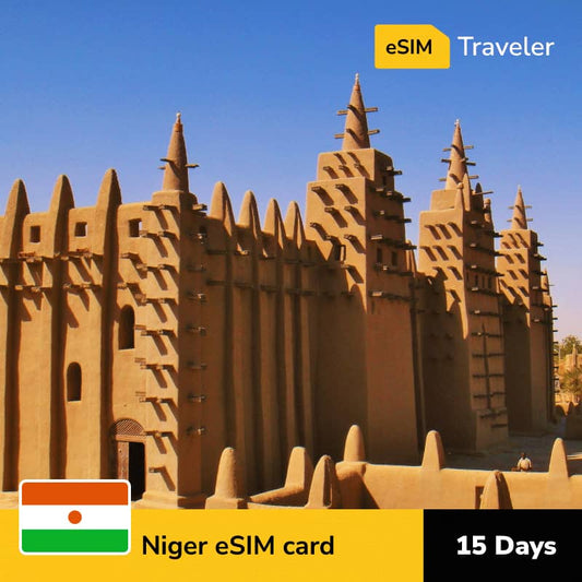 🇳🇪 Niger eSIM card for travel - 15Days | 1-30GB Data Plans-eSIM Traveler