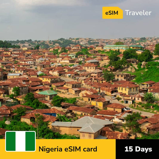 🇳🇬 Nigeria eSIM card for travel - 15Days | 1-30GB Data Plans-eSIM Traveler