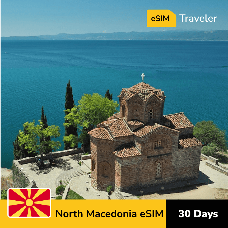 🇲🇰 North Macedonia eSIM card for travel - 30Days | 1-30GB Data Plans-eSIM Traveler