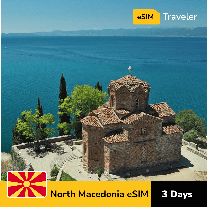 🇲🇰 North Macedonia eSIM card for travel - 3Days | 1-30GB Data Plans-eSIM Traveler