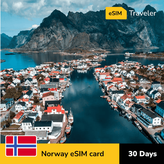 🇳🇴 Norway eSIM card for travel - 30Days | 1-30GB Data Plans-eSIM Traveler