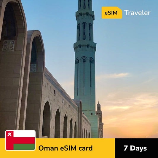 🇴🇲 Oman eSIM card for travel - 7Days | 1-30GB Data Plans-eSIM Traveler