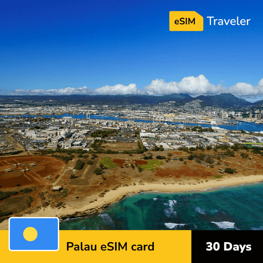 🇵🇼 Palau eSIM card for travel - 30Days | 1-30GB Data Plans-eSIM Traveler