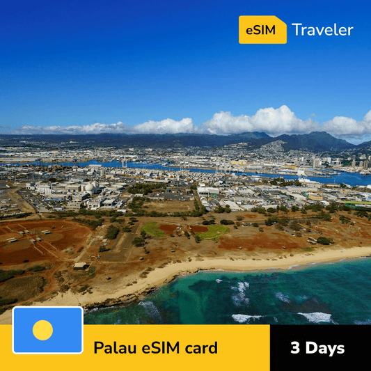 🇵🇼 Palau eSIM card for travel - 3Days | 1-30GB Data Plans-eSIM Traveler