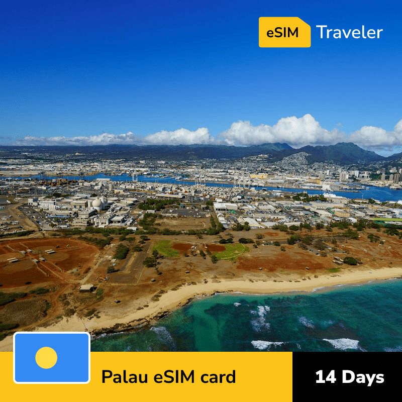 🇵🇼 Palau eSIM card for travel - 14Days | 1-30GB Data Plans-eSIM Traveler