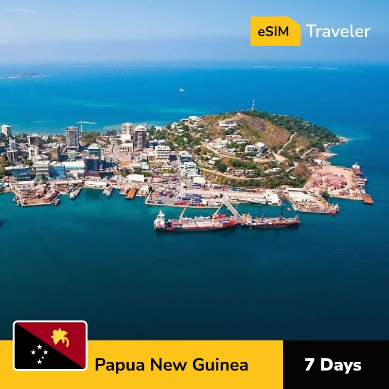 🇵🇬 Papua New Guinea eSIM card for travel - 7Days | 1-30GB Data Plans-eSIM Traveler