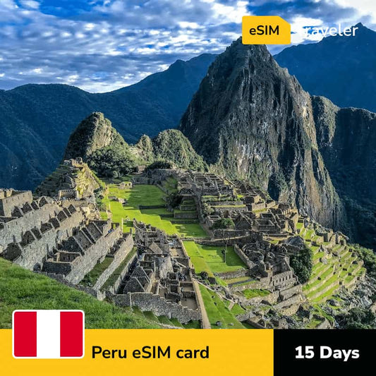 🇵🇪 Peru eSIM card for travel - 15Days | 1-30GB Data Plans-eSIM Traveler