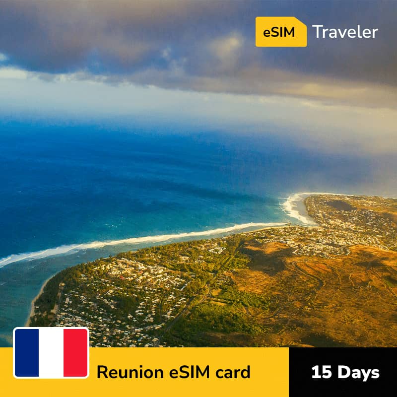 🇫🇷 Reunion eSIM card for travel - 15Days | 1-30GB Data Plans-eSIM Traveler