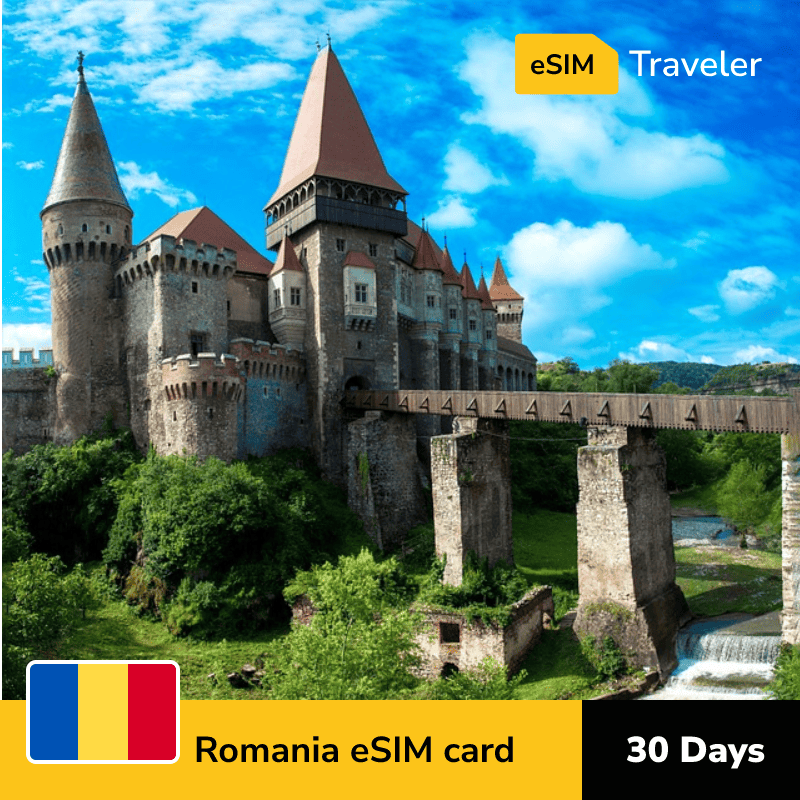 🇷🇴 Romania eSIM card for travel - 30Days | 1-30GB Data Plans-eSIM Traveler