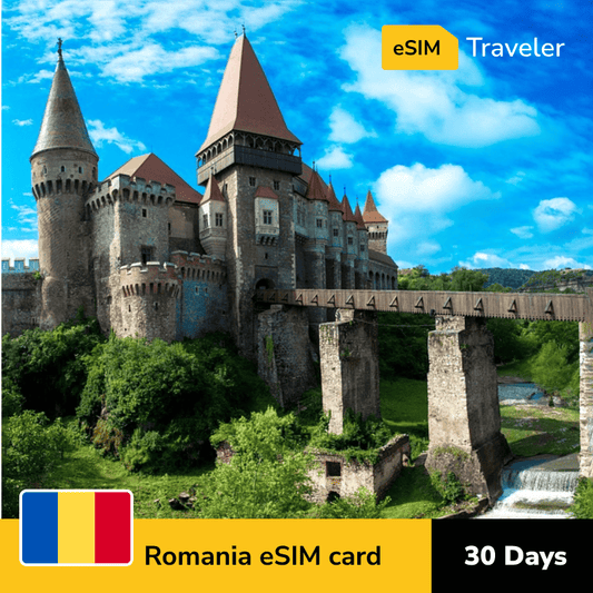 🇷🇴 Romania eSIM card for travel - 30Days | 1-30GB Data Plans-eSIM Traveler