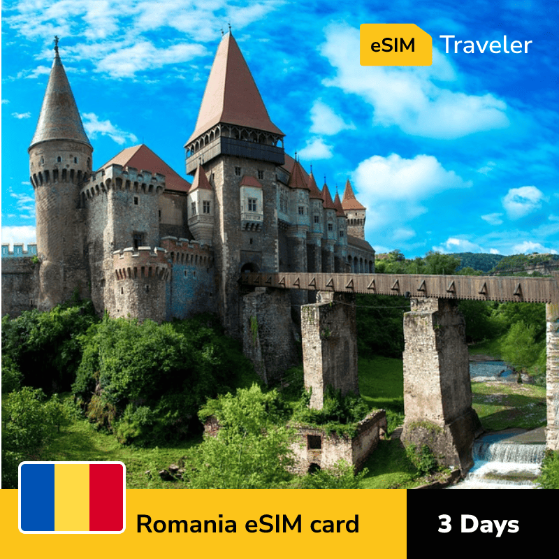 🇷🇴 Romania eSIM card for travel - 3Days | 1-30GB Data Plans-eSIM Traveler