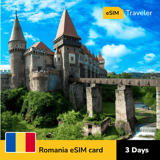 🇷🇴 Romania eSIM card for travel - 3Days | 1-30GB Data Plans-eSIM Traveler