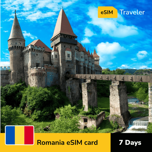 🇷🇴 Romania eSIM card for travel - 7Days | 1-30GB Data Plans-eSIM Traveler