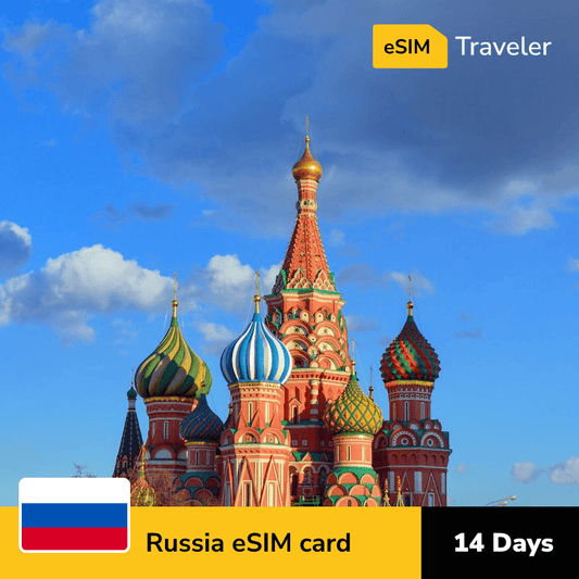 🇷🇺 Russia eSIM card for travel - 14Days | 1-30GB Data Plans-eSIM Traveler