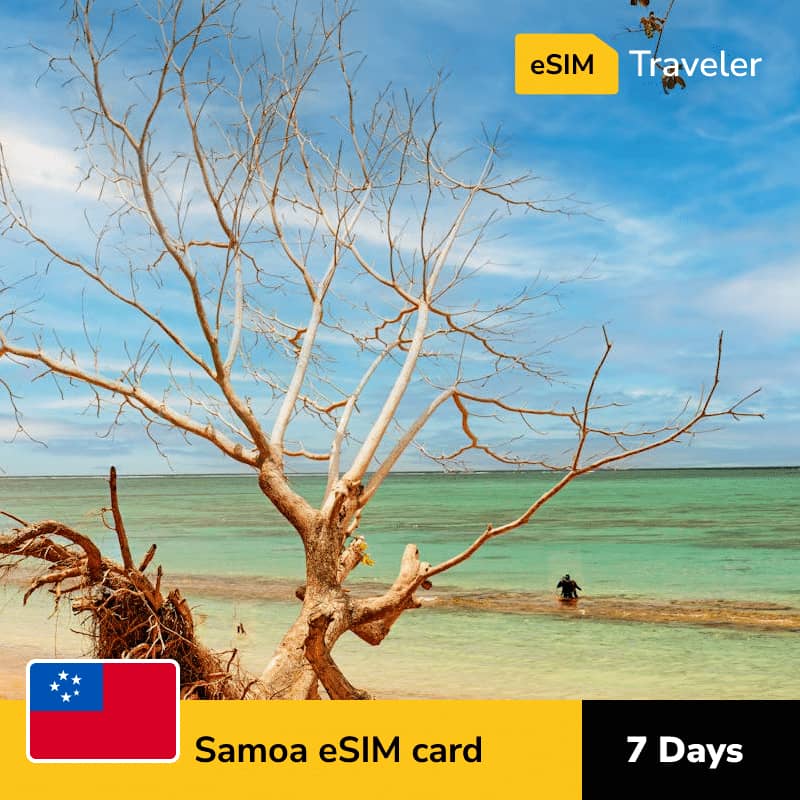 🇼🇸 Western Samoa eSIM card for travel - 7Days | 1-30GB Data Plans-eSIM Traveler