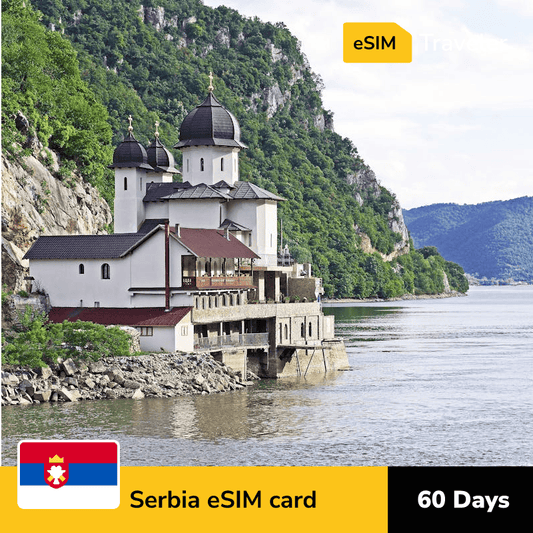 🇷🇸 Serbia eSIM card for travel - 60Days | 1-30GB Data Plans-eSIM Traveler