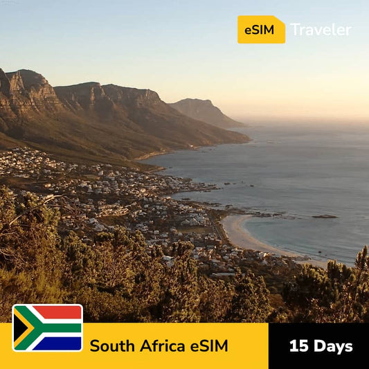 🇿🇦 South Africa eSIM card for travel - 15Days | 1-30GB Data Plans-eSIM Traveler