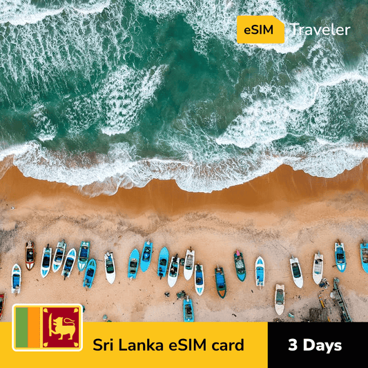 🇱🇰 Sri Lanka eSIM card for travel - 3Days | 1-30GB Data Plans-eSIM Traveler