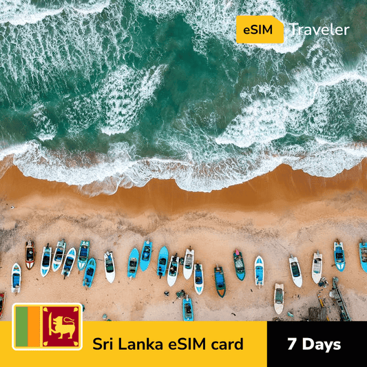 🇱🇰 Sri Lanka eSIM card for travel - 7Days | 1-30GB Data Plans-eSIM Traveler