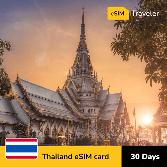 🇹🇭 Thailand eSIM card for travel - 30Days | 1-30GB Data Plans-eSIM Traveler