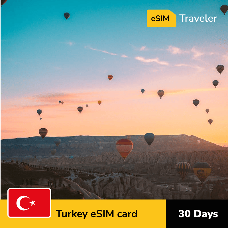 🇹🇷 Turkey eSIM card for travel - 30Days | 1-30GB Data Plans-eSIM Traveler