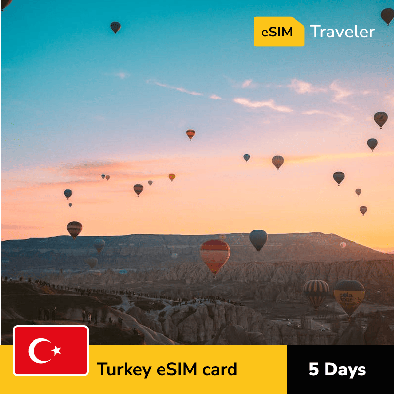 🇹🇷 Turkey eSIM card for travel - 5Days | 1-30GB Data Plans-eSIM Traveler