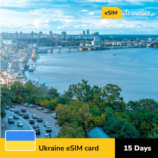 🇺🇦 Ukraine eSIM card for travel - 15Days | 1-30GB Data Plans-eSIM Traveler