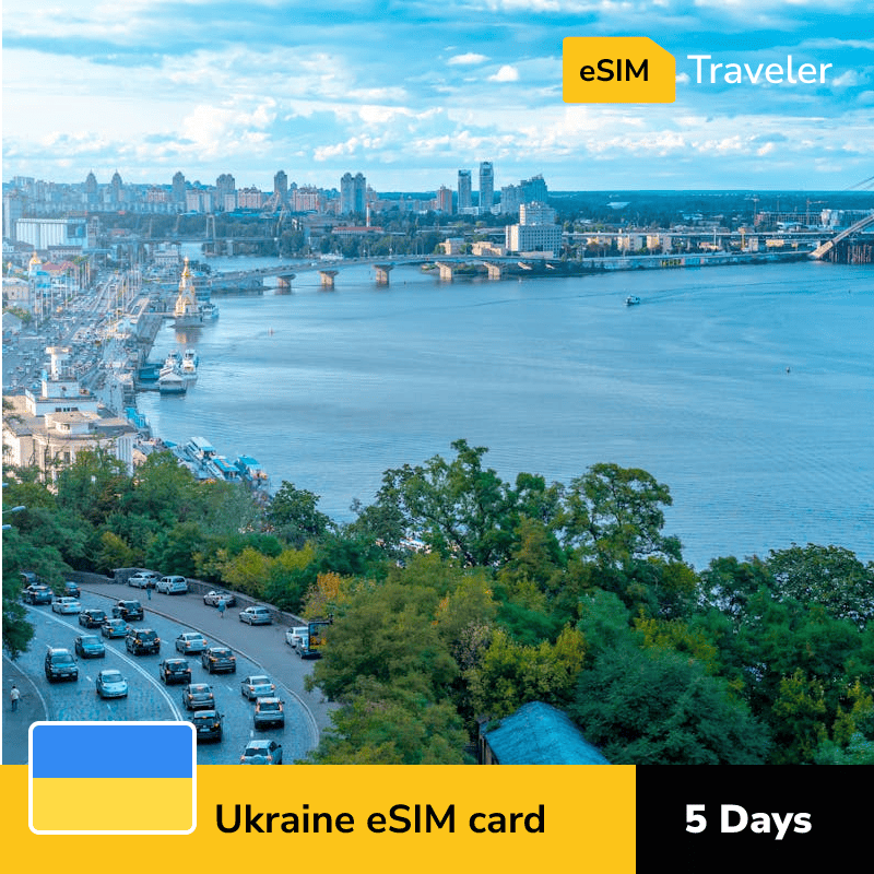 🇺🇦 Ukraine eSIM card for travel - 5Days | 1-30GB Data Plans-eSIM Traveler