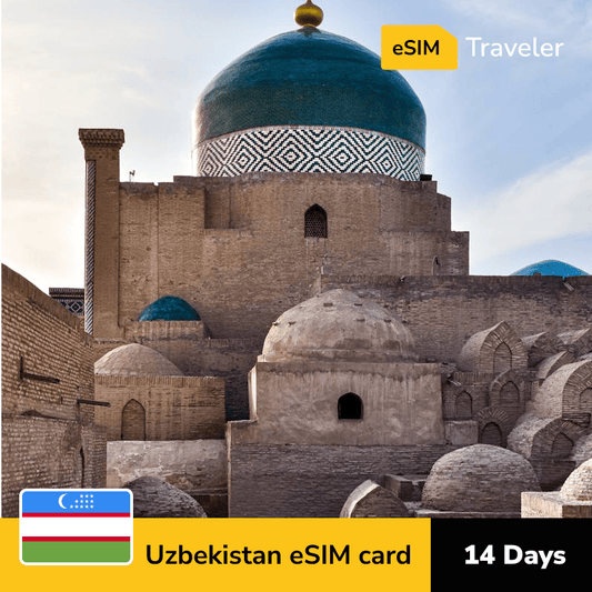 🇺🇿 Uzbekistan eSIM card for travel - 14Days | 1-30GB Data Plans-eSIM Traveler